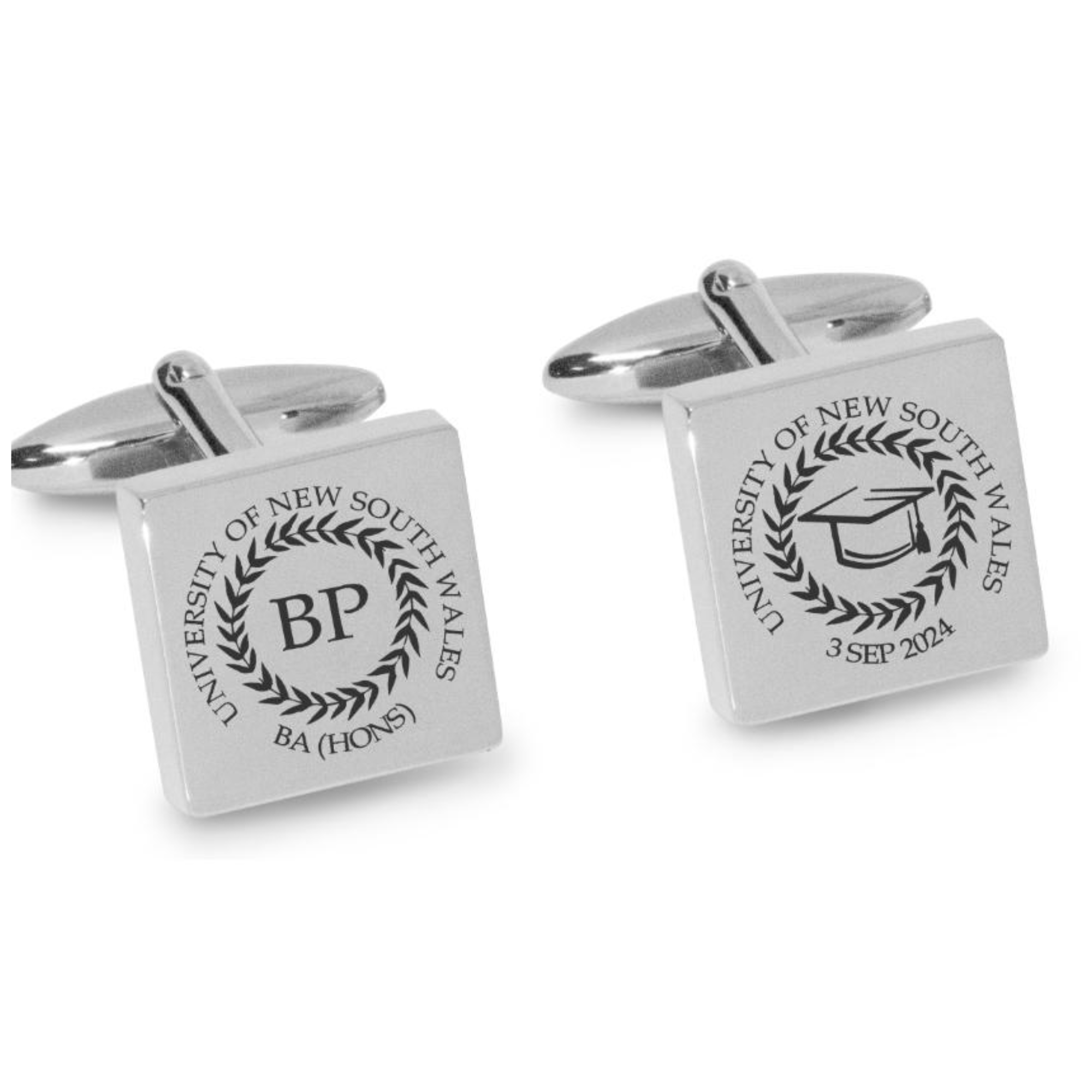 Personalised Graduation Engraved Cufflinks