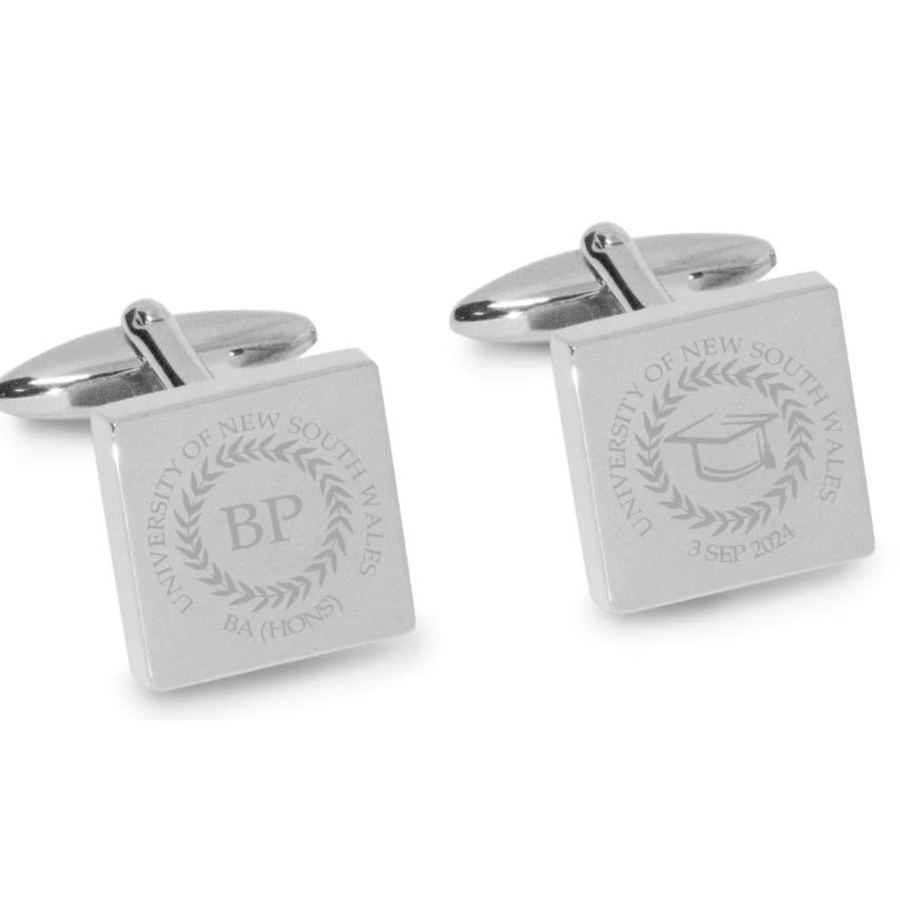 Personalised Graduation Engraved Cufflinks