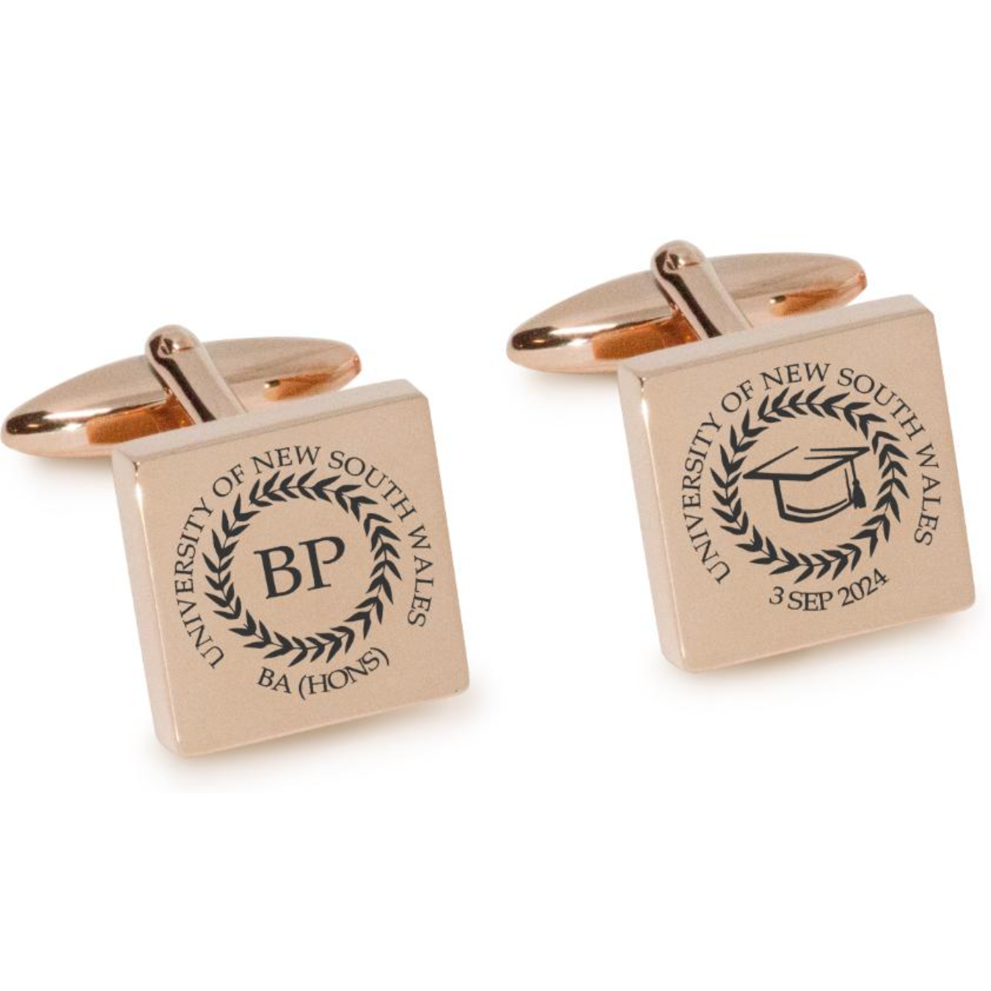 Personalised Graduation Engraved Cufflinks