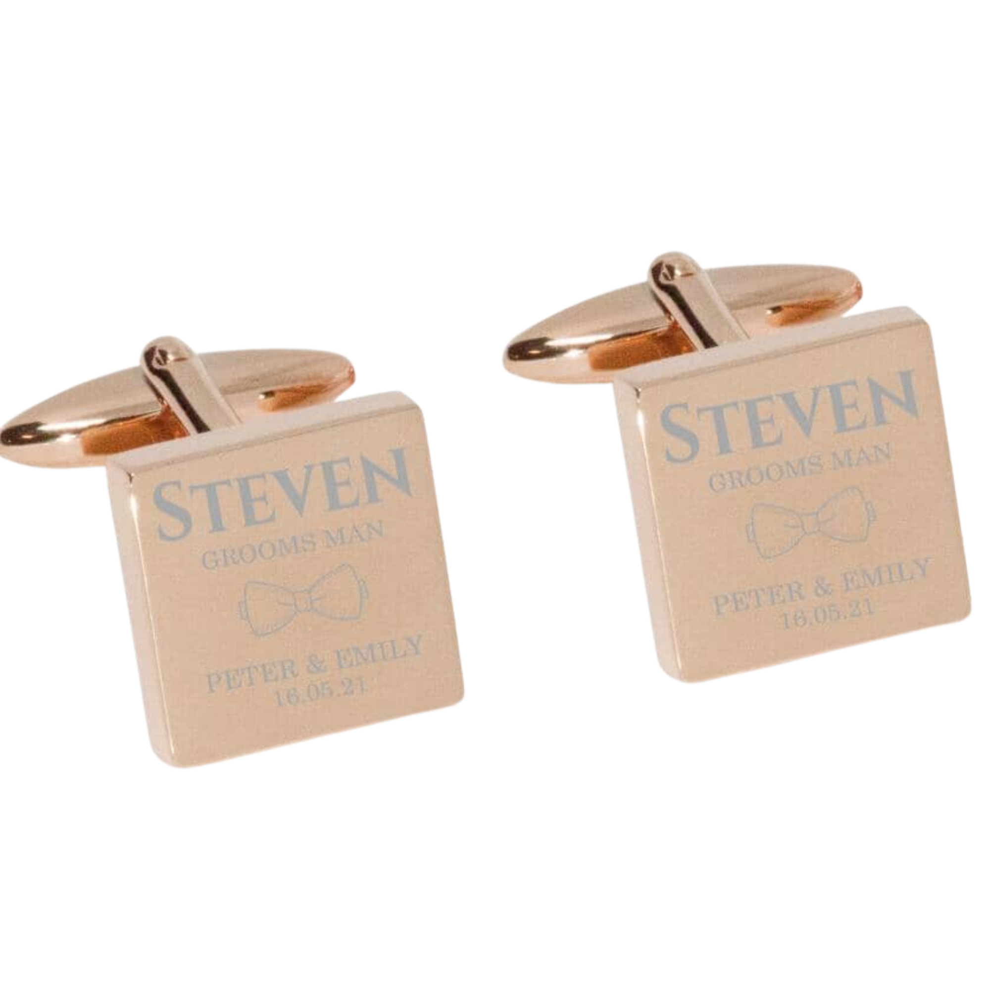 The Jones Engraved Wedding Cufflinks