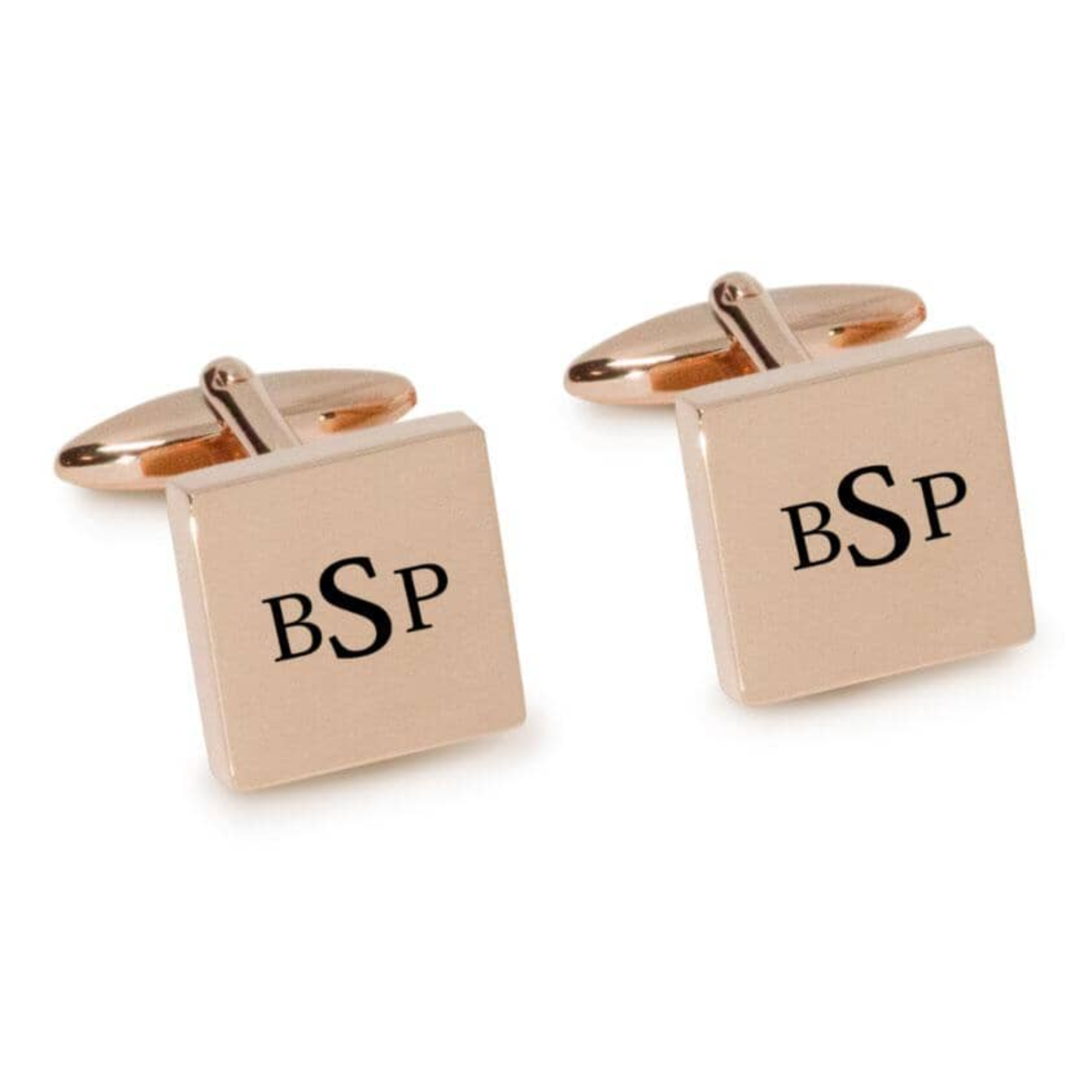Engraved Monogram Initials Cufflinks