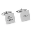 Best Man Wedding Date Engraved Cufflinks
