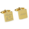 Father of the Groom Wedding Date Engraved Cufflinks