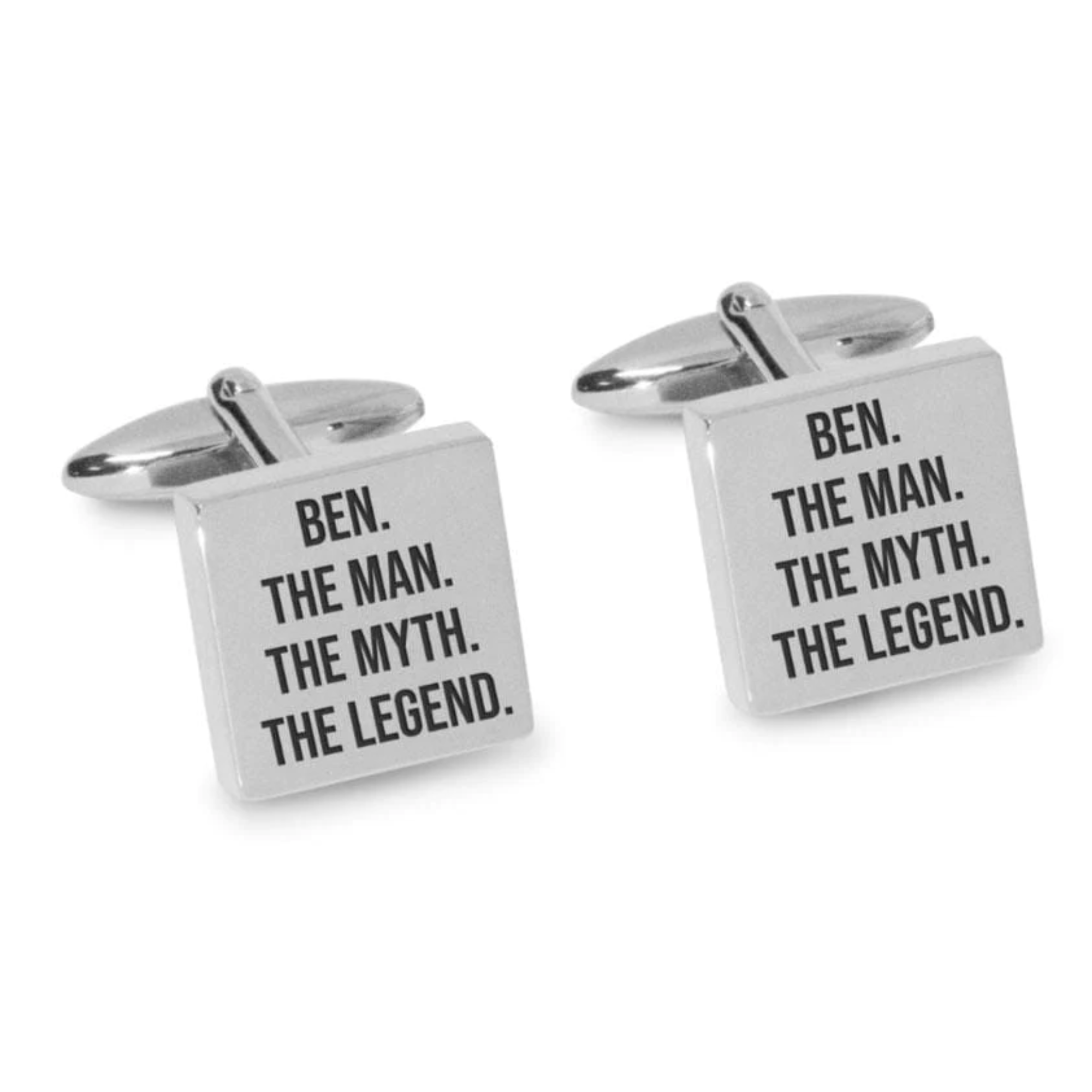 The Man The Myth The Legend Engraved Cufflinks