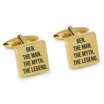 The Man The Myth The Legend Engraved Cufflinks