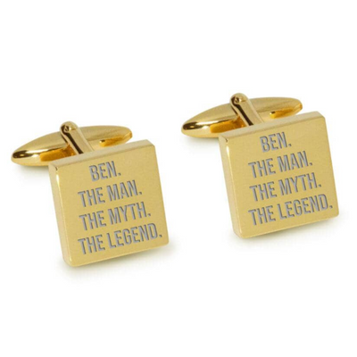 The Man The Myth The Legend Engraved Cufflinks