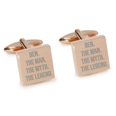 The Man The Myth The Legend Engraved Cufflinks