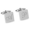 Large Initials Engraved Cufflinks