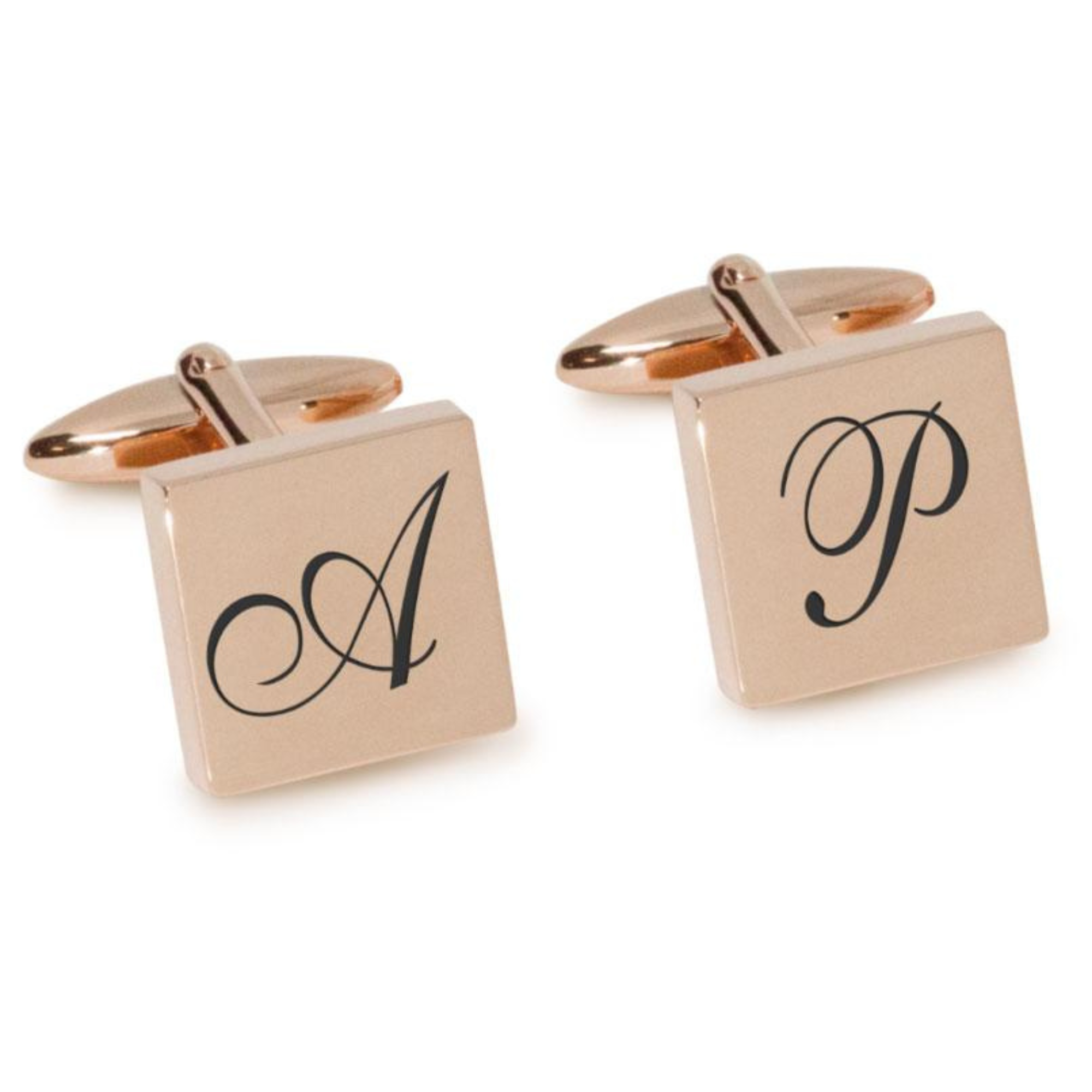 Large Initials Engraved Cufflinks