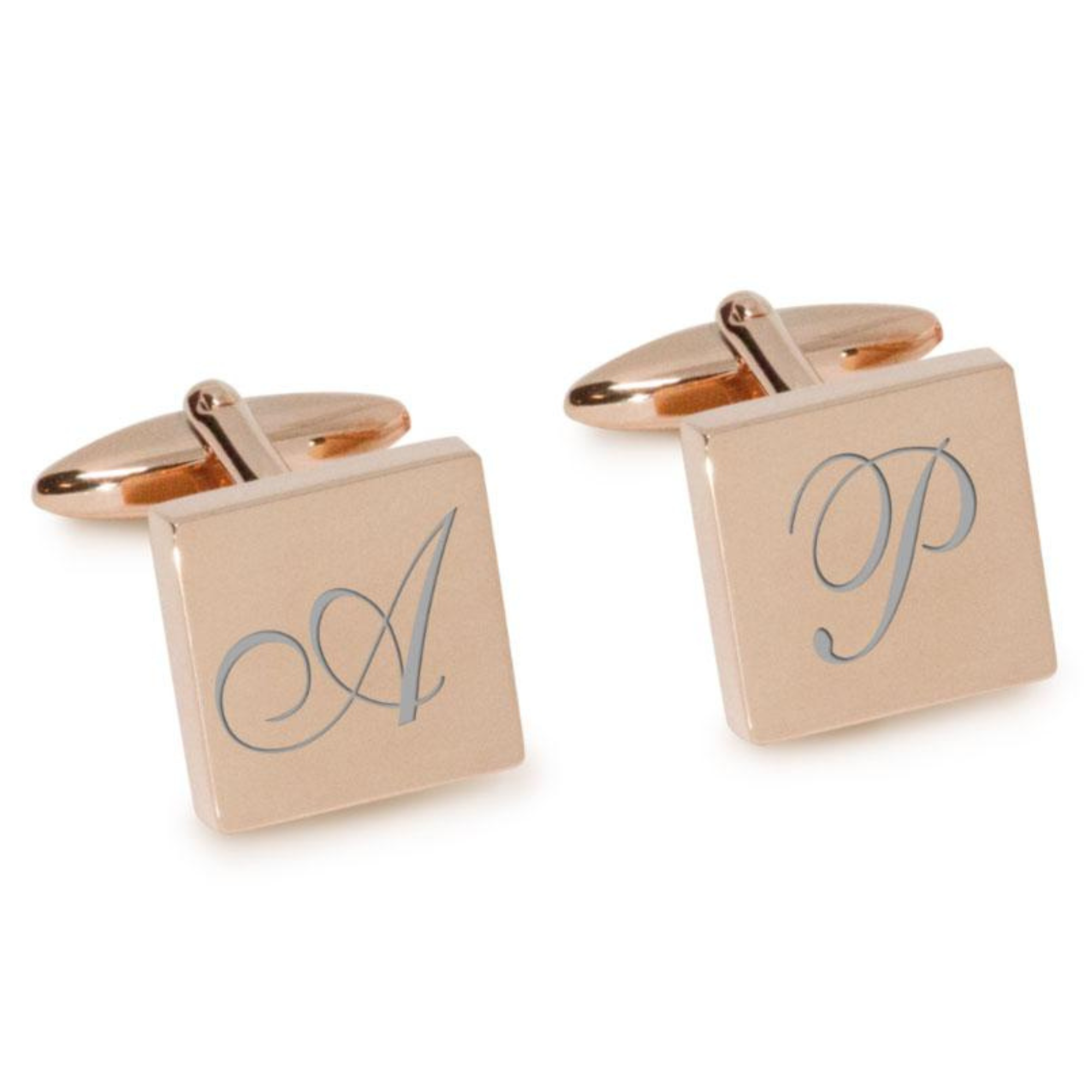 Large Initials Engraved Cufflinks