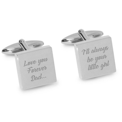Love You Forever Dad I’ll Always Be Your Little Girl Cufflinks