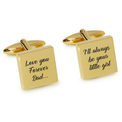 Love You Forever Dad I’ll Always Be Your Little Girl Cufflinks
