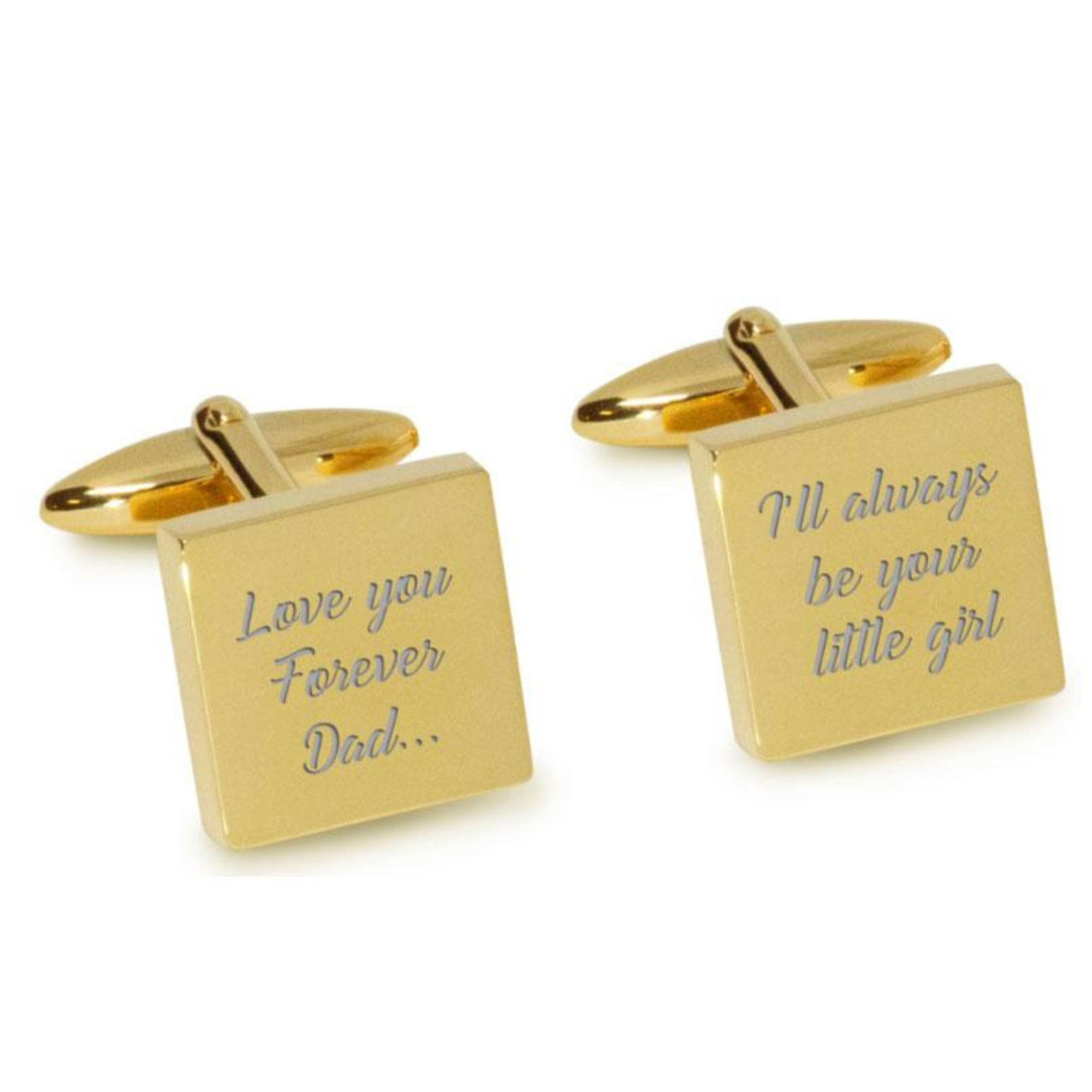 Love You Forever Dad I’ll Always Be Your Little Girl Cufflinks