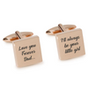 Love You Forever Dad I’ll Always Be Your Little Girl Cufflinks