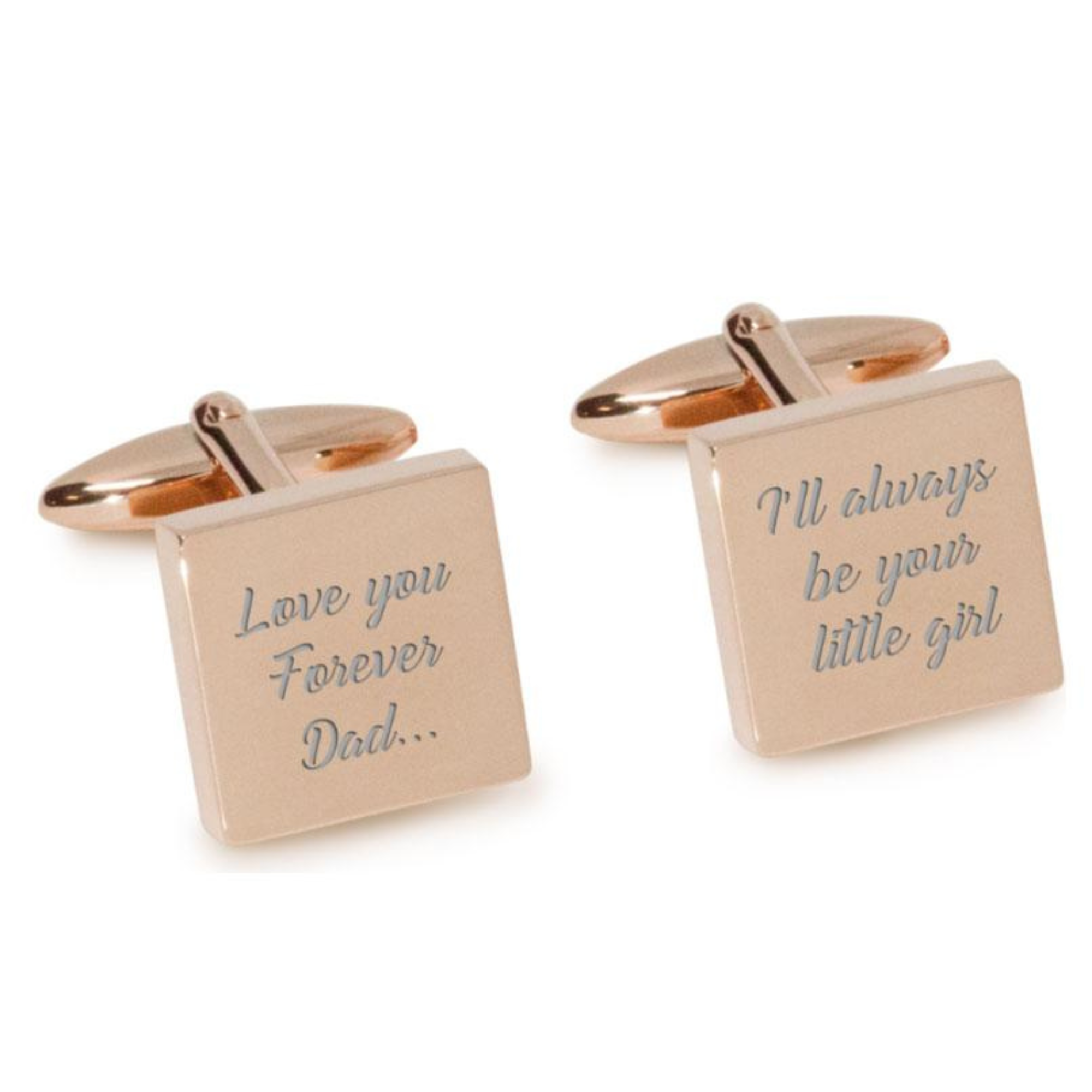Love You Forever Dad I’ll Always Be Your Little Girl Cufflinks
