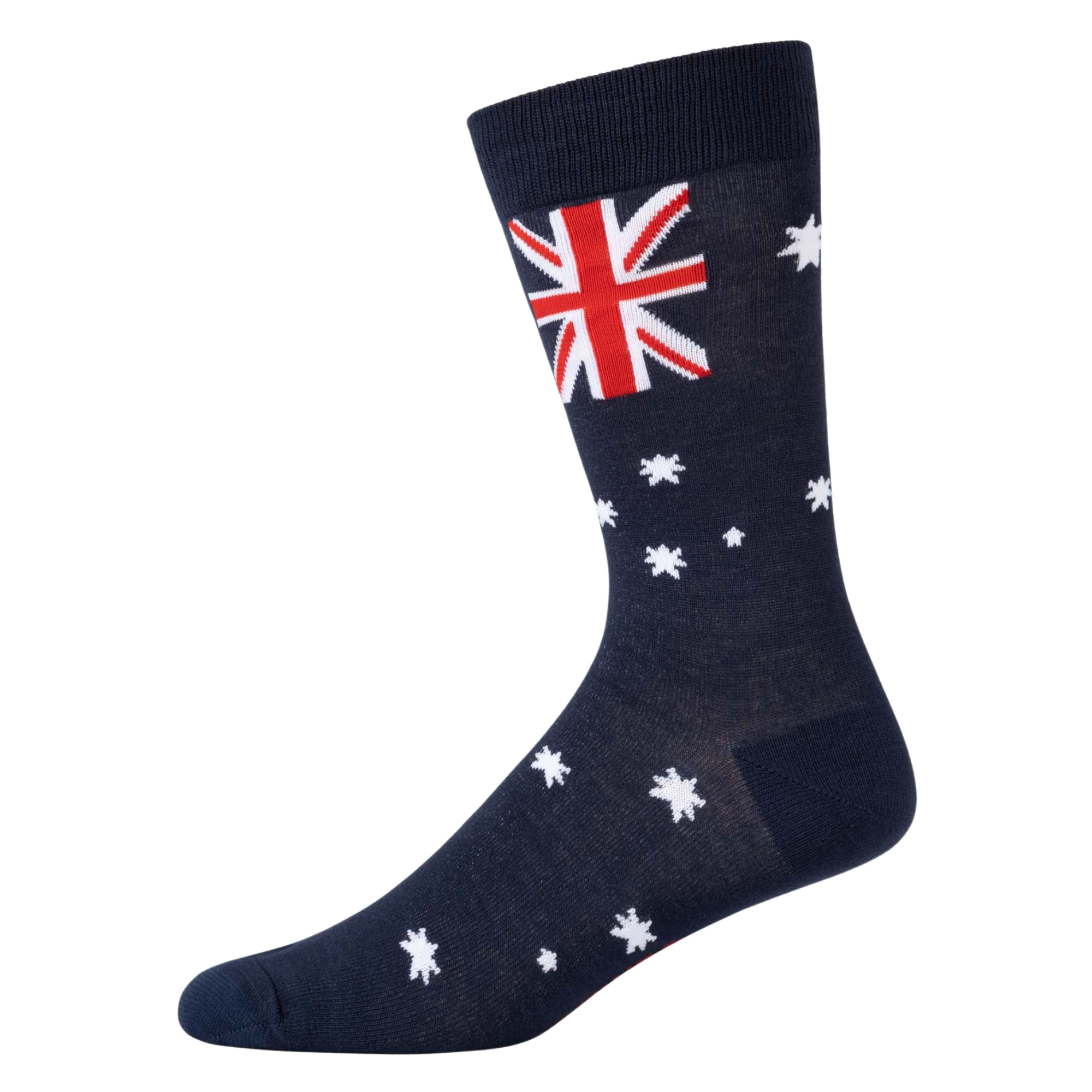 Mens Go Aussie Flag Bamboo Sock