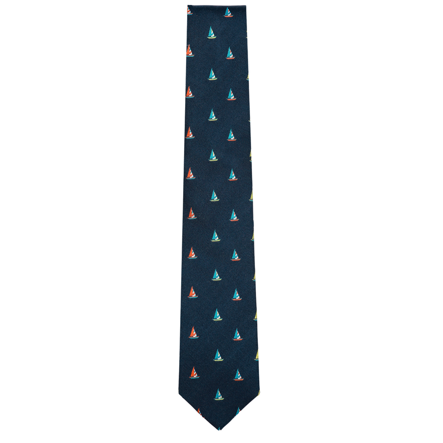 Sail Away Tie Navy