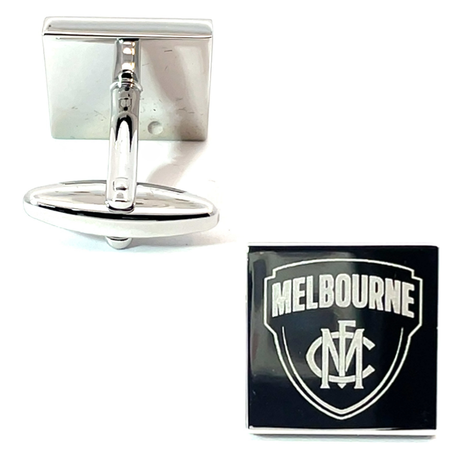 Silver Melbourne FC AFL Cufflinks