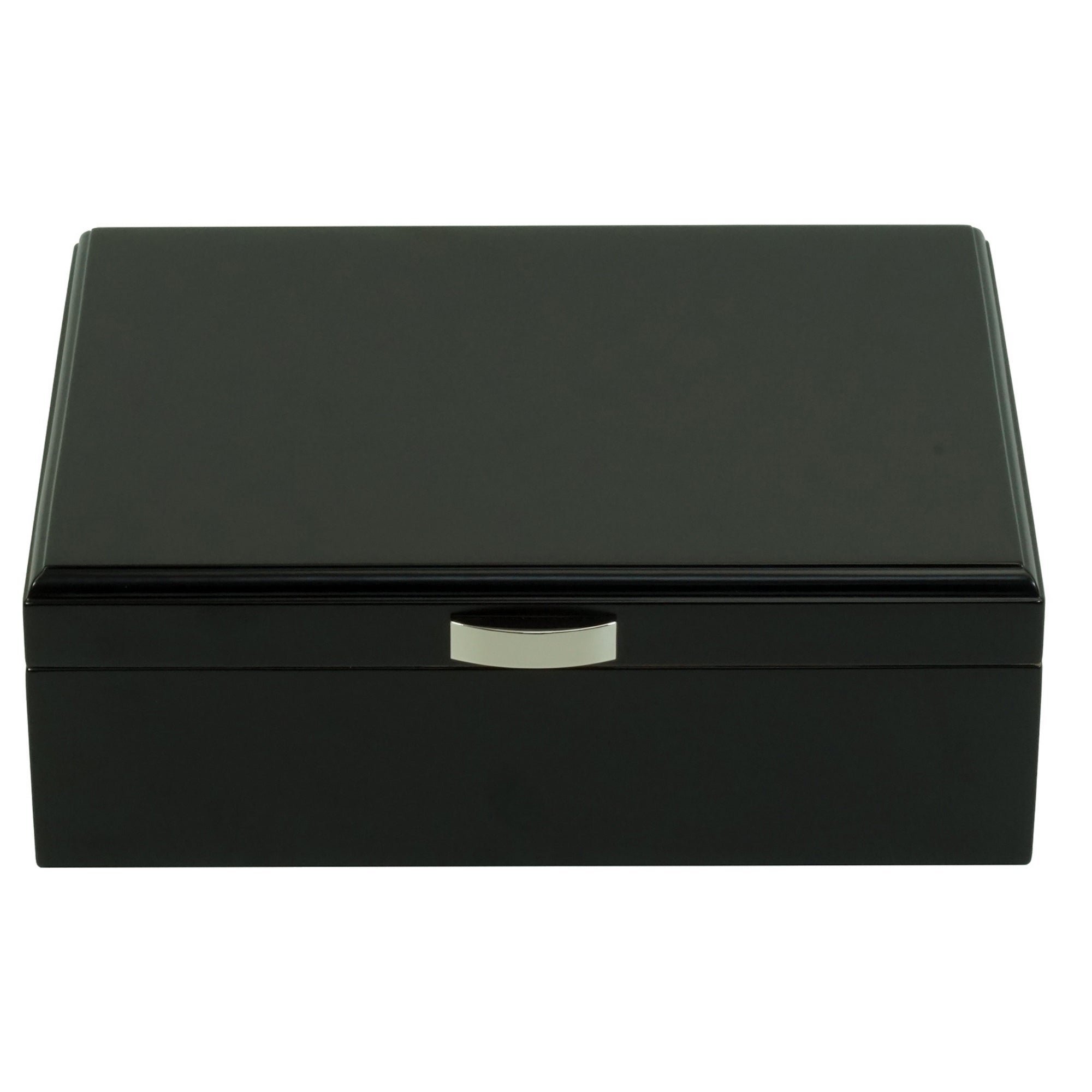 20 CT Black Wooden Cigar Humidor and Ashtray Set