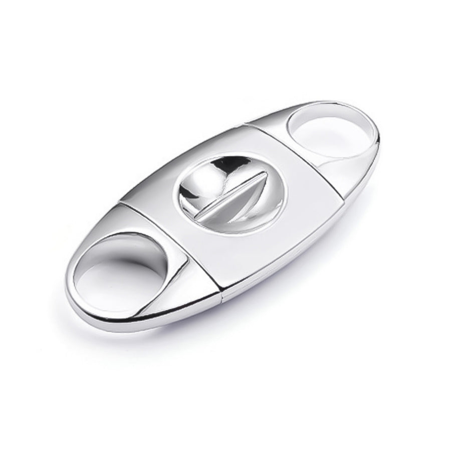 Silver V-Cut Cigar Cutter