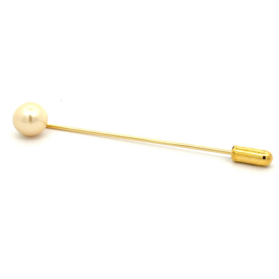 Pearl Stick Pin in Gold