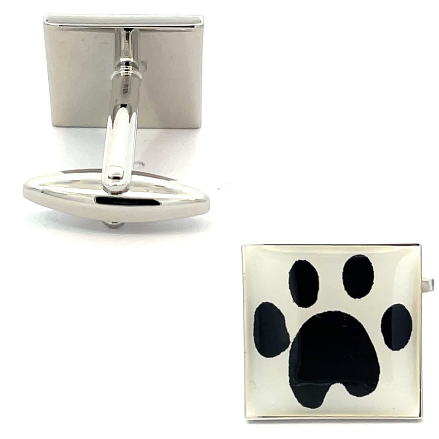 Paw Print Cat Cufflinks