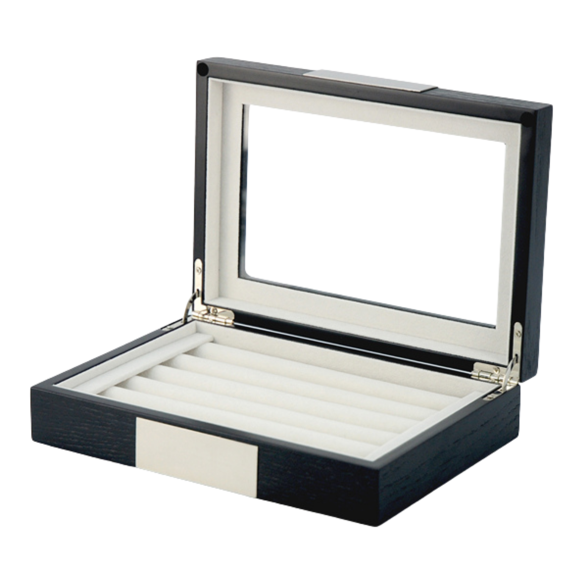 20 Pairs Black Wooden Cufflink Box