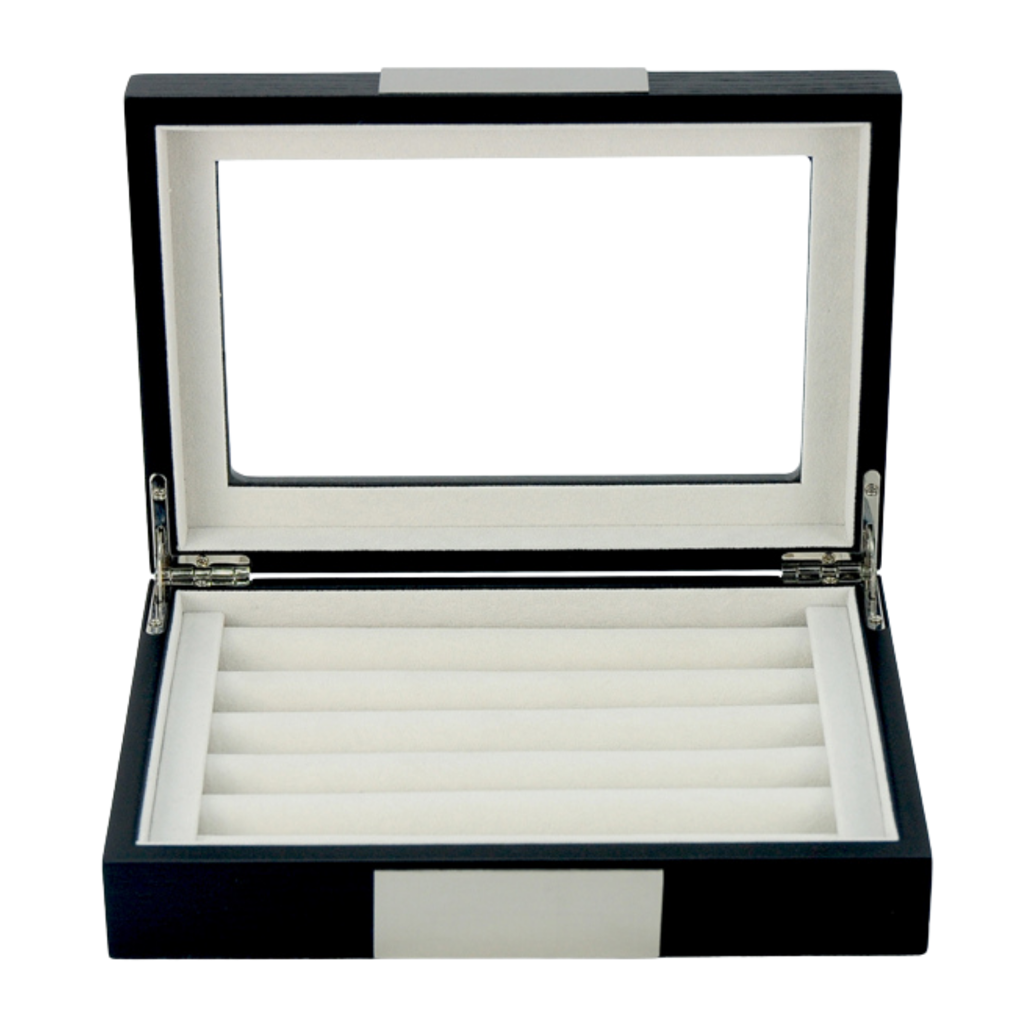 20 Pairs Black Wooden Cufflink Box