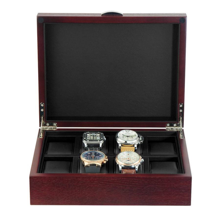 Natural Cherry  Wooden Watch Box for 8 Watches