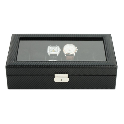 Leather Watch Box for 12 watches storage