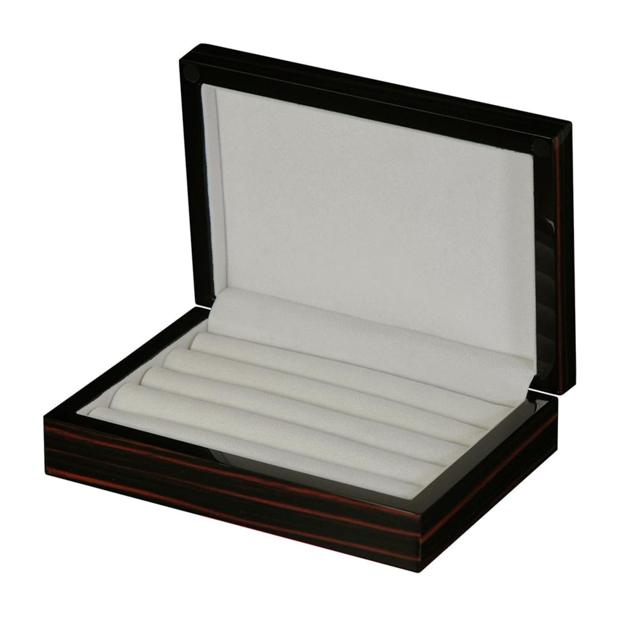 16 Pairs Storage Box for Cufflinks Ebony Storage Boxes Clinks 