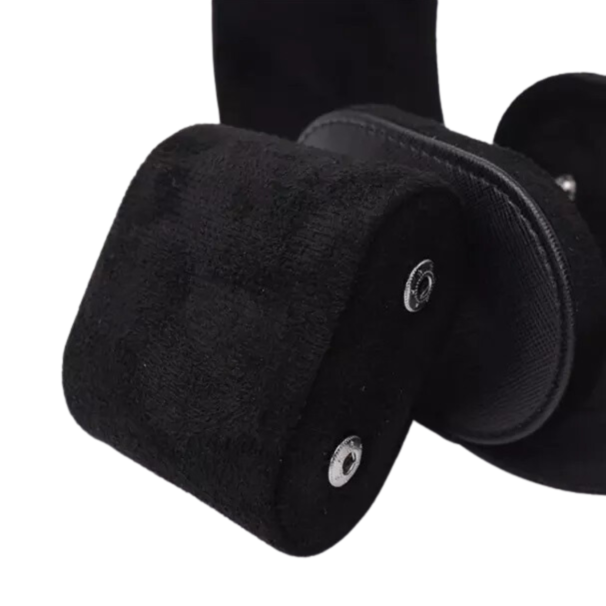 Watch Roll Case for 1 in Black Vegan Leather