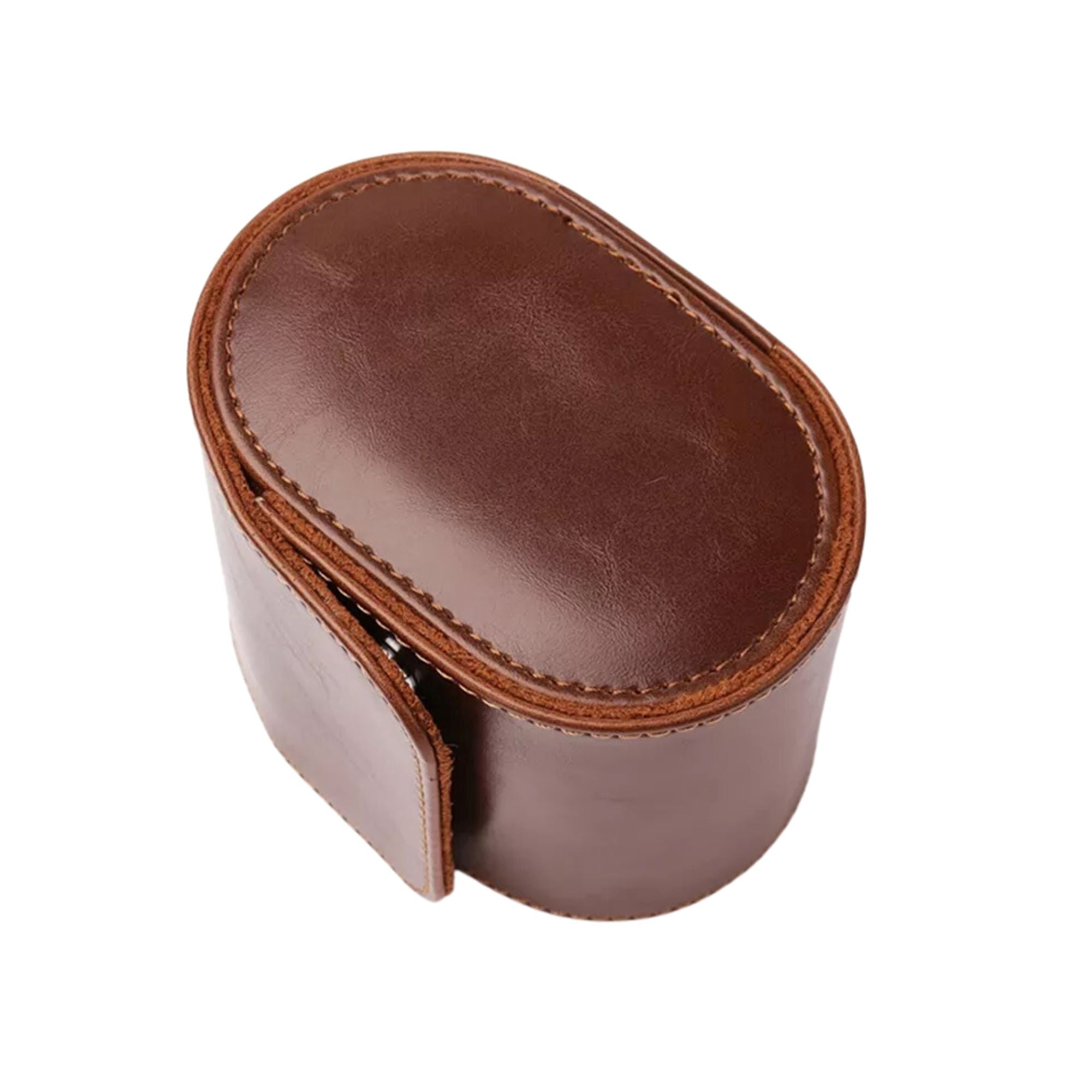 Watch Roll Case for 1 in Brown Vegan Leather Watch Boxes Clinks 