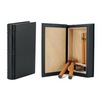 5 CT Black Cigar Humidor Leather Case for Cigars