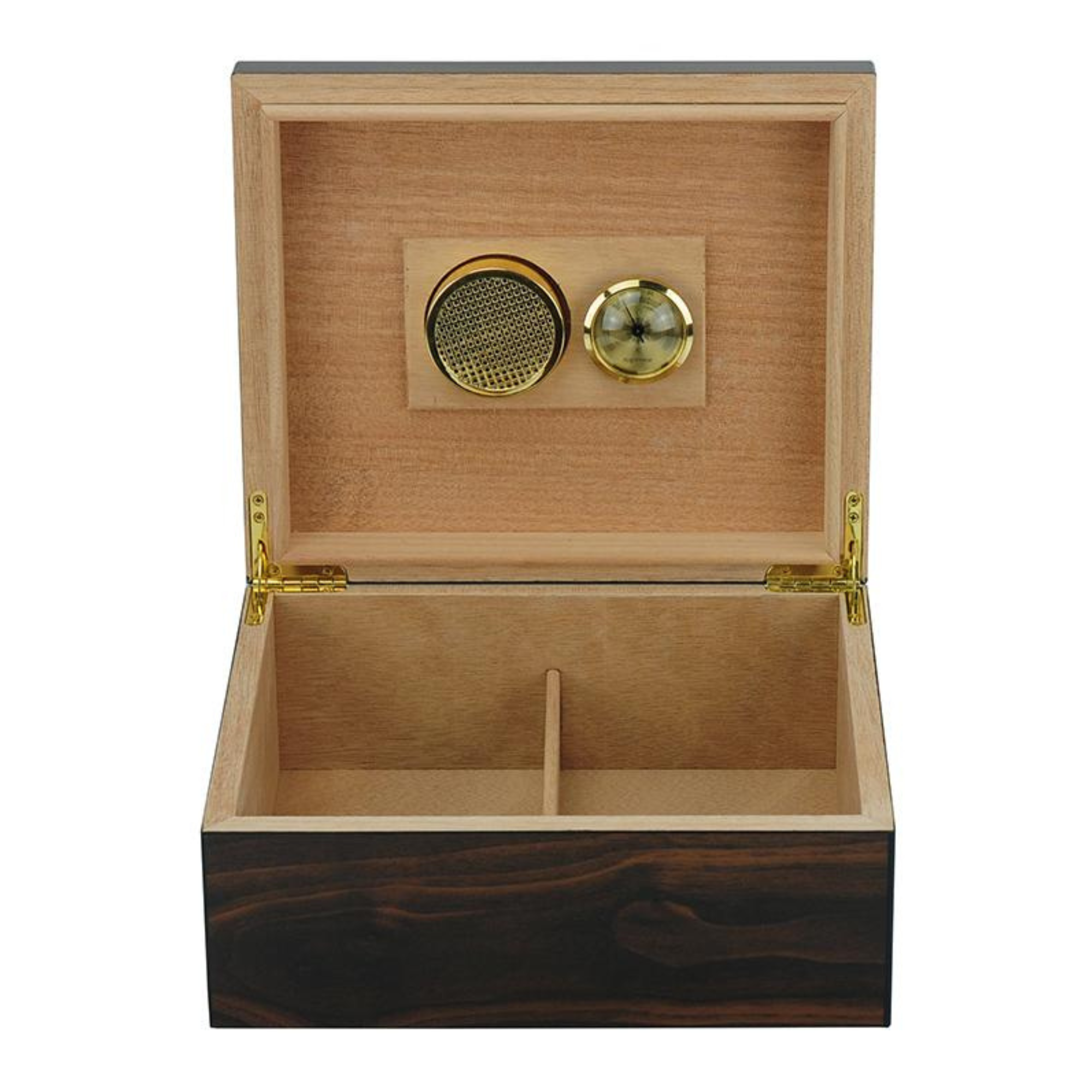 25 CT Walnut Cigar Humidor Mahogany Lining Box for Cigars