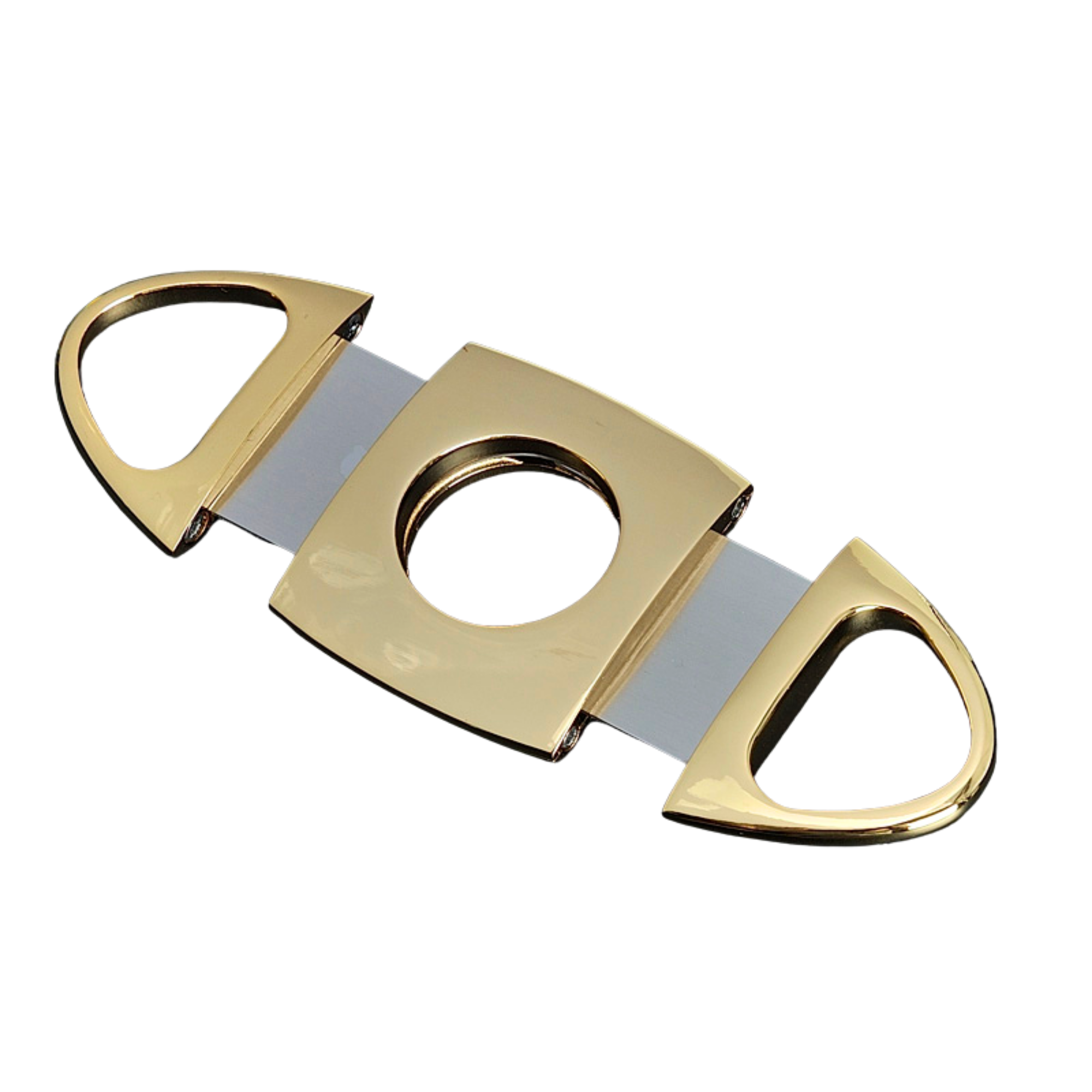 Gold Two Finger 64 Ring Gauge Cigar Cutter Boxed