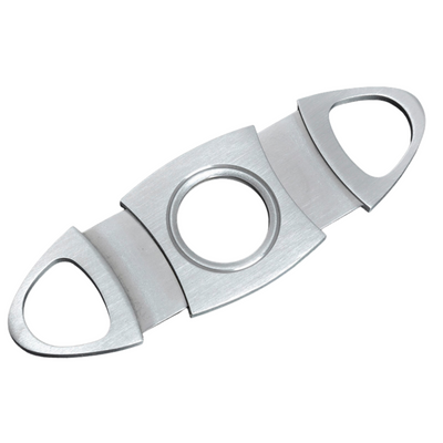 Silver Two Finger 56 Ring Gauge Cigar Cutter Boxed