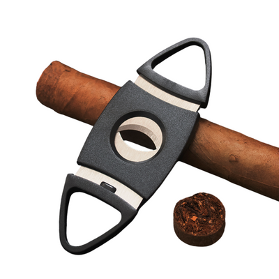 Black Two Finger 54 Ring Gauge Cigar Cutter