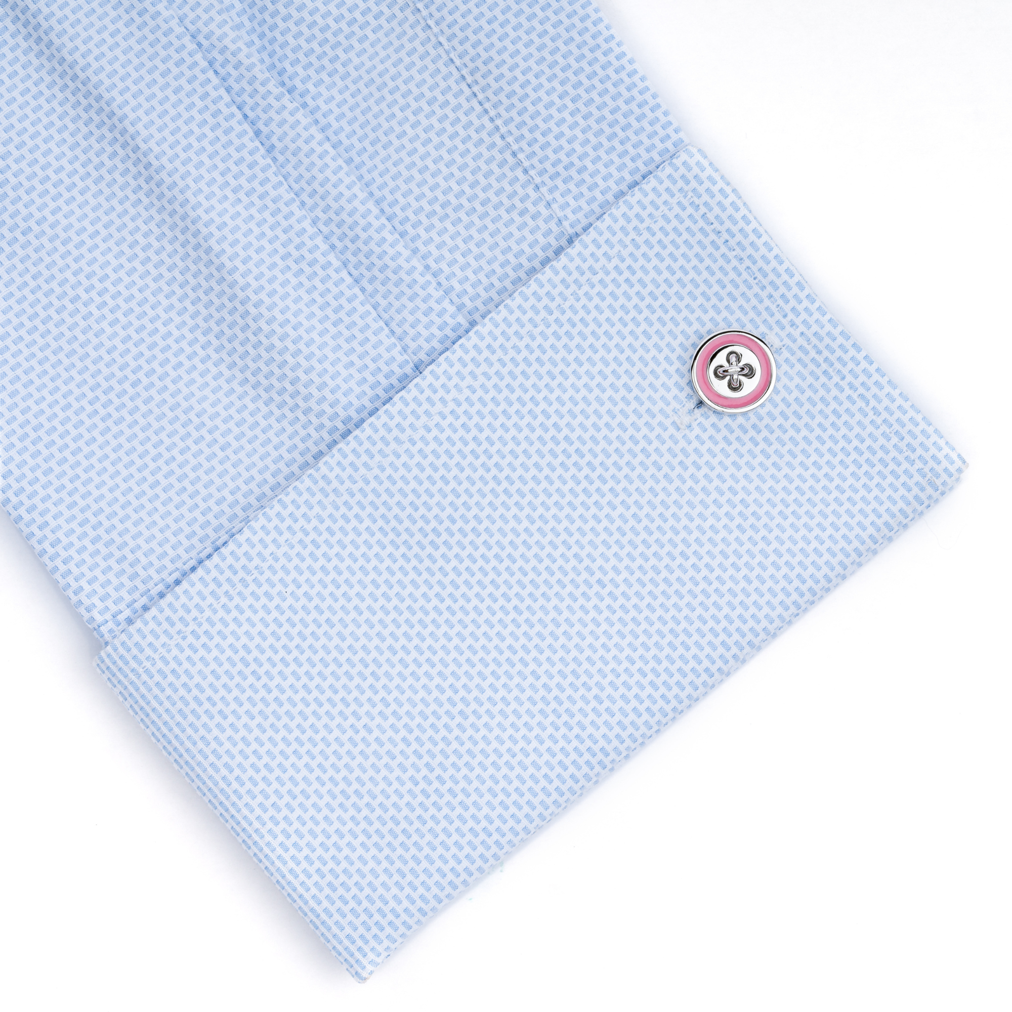 Pink Button Cufflinks