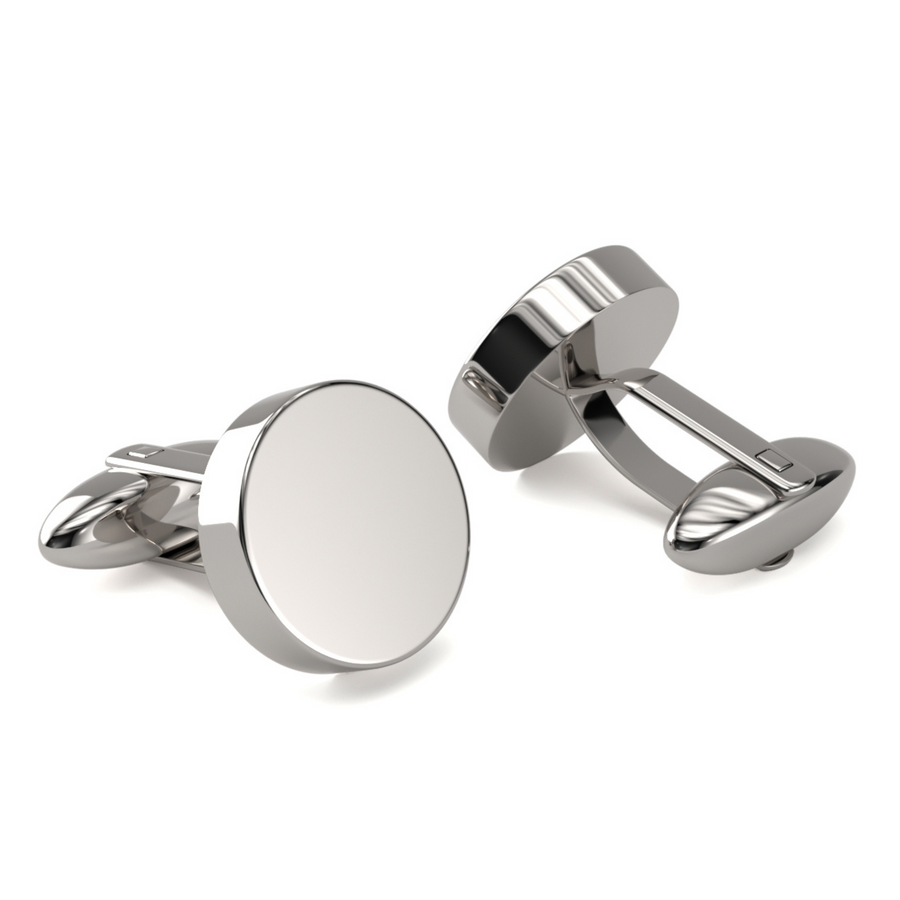 Round Engravable Cufflinks
