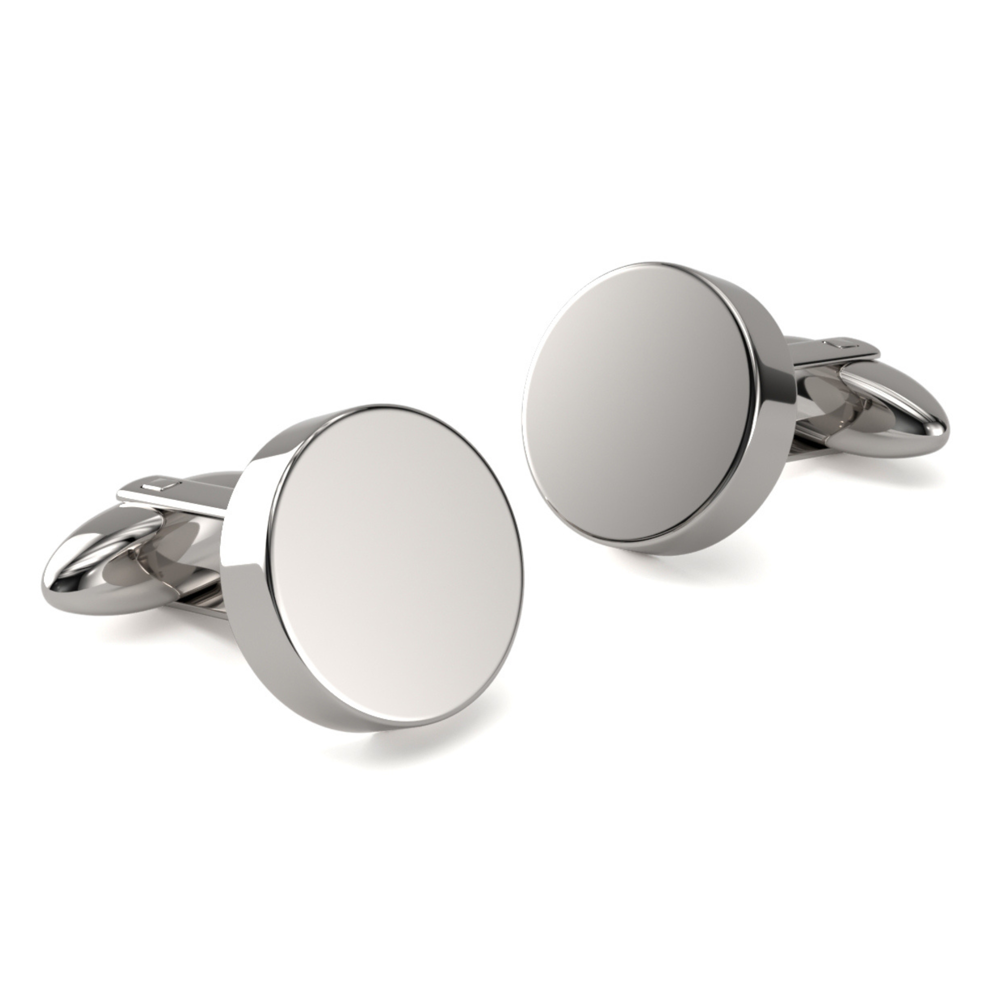 Round Engravable Cufflinks