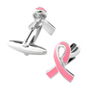 Pink Ribbon Breast Cancer Awareness Cufflinks