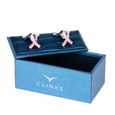 Pink Ribbon Breast Cancer Awareness Cufflinks
