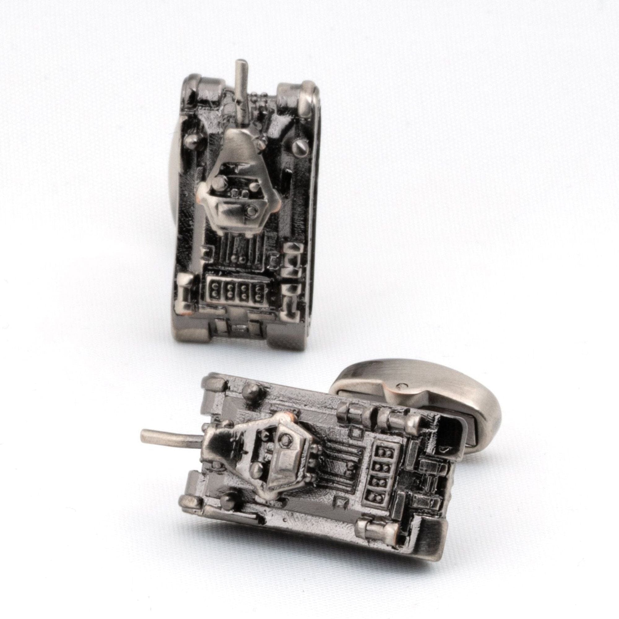 Gunmetal Army Tank Cufflinks Novelty Cufflinks Clinks Australia 