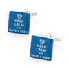 Keep Calm and Have a Beer Cufflinks
