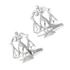 Scales of Justice Silver 2 Cufflinks