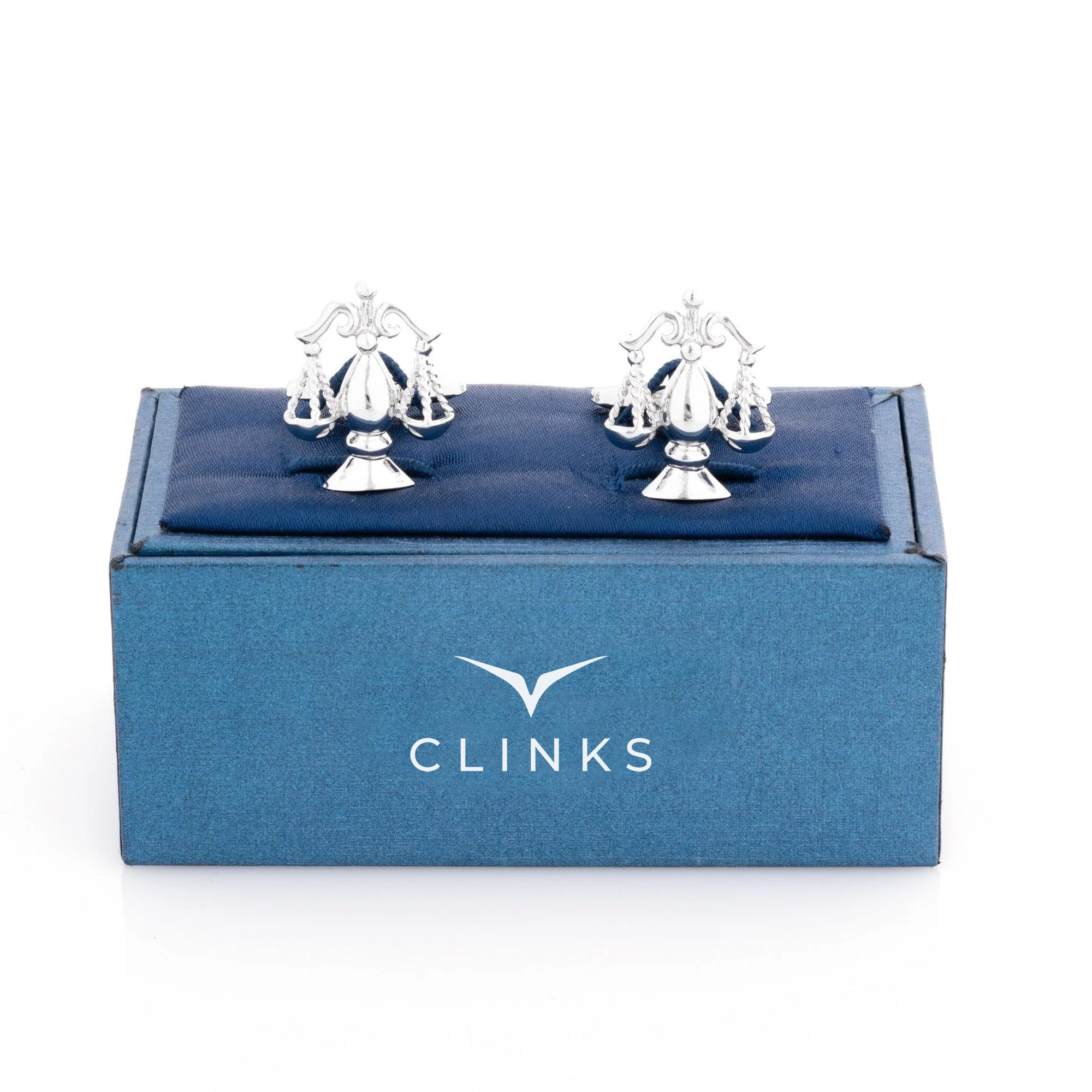 Scales of Justice Silver 2 Cufflinks
