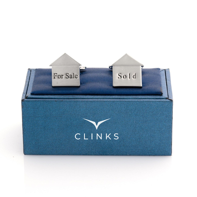 For Sale Sold House Cufflinks
