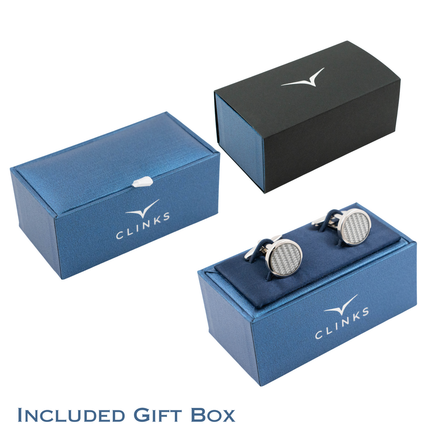 Oracle Blue Cufflinks (with Chain)