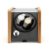 BLAQ Bamboo/Black Watch Winder Box for 2 Watches